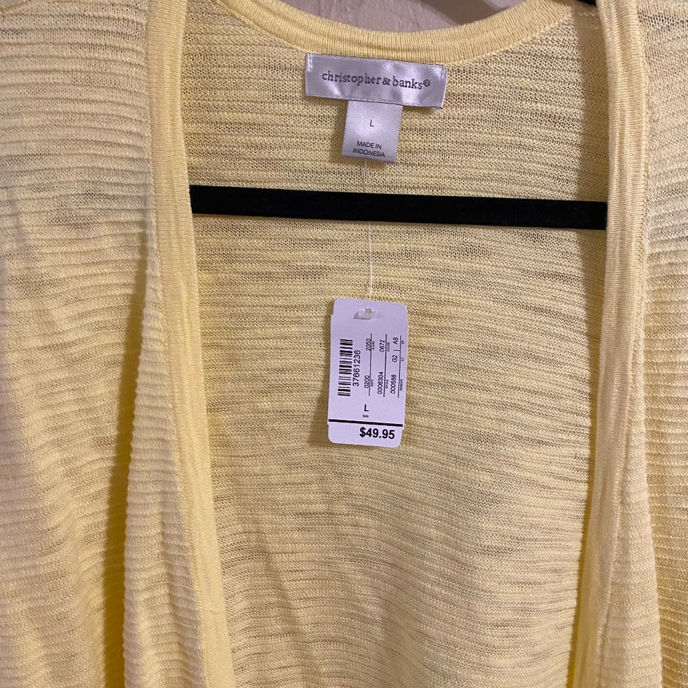 Christopher and Banks Open Front Cardigan